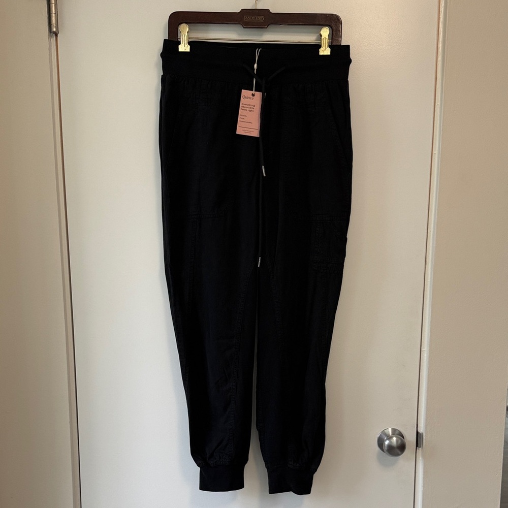 Quince Black Jogger Pants
